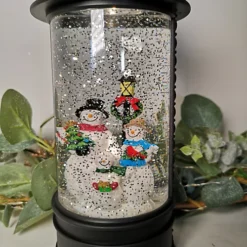 29cm Snowtime Dual Power LED Christmas Glitter Water Spinner Black Lantern Snowman Scene -Deals Christmas Decor Store 29cm snowtime dual power led christmas glitter water spinner black lantern snowman scene5056589194031 04c MP