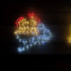 2D LED Sleigh & Reindeer Silhouette Christmas Decoration In Red, Ice White And Warm White 6 2D LED Sleigh & Reindeer Silhouette Christmas Decoration In Red, Ice White And Warm White -Deals Christmas Decor Store 2d led sleigh reindeer silhouette christmas decoration in red ice white and warm white5029936922014 03c MP