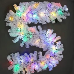 2m Prelit Alaskan Pine Christmas Christmas Garland White