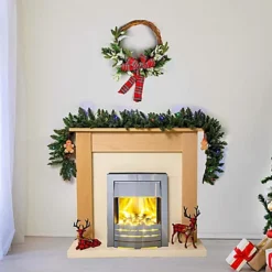 2m Prelit Imperial Pine Green W/Multicolour Leds Christmas Christmas Garland -Deals Christmas Decor Store 2m prelit imperial pine green w multicolour leds christmas christmas garland5056141029894 03c MP