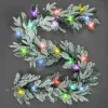 2m Prelit Lapland Fir Snow Flock W/Multicolour Christmas Christmas Garland