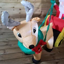 3.5ft (103cm) LED Christmas Inflatables Santa's Sleigh & Reindeer Decorations -Deals Christmas Decor Store 3 5ft 103cm led christmas inflatables santa s sleigh reindeer decorations5056589193997 04c MP