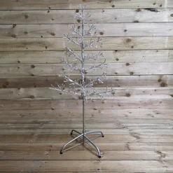 3.5ft Cool White 230 LED Silver Christmas Tree Metal Frame Silhouette Decoration 7 3.5ft Cool White 230 LED Silver Christmas Tree Metal Frame Silhouette Decoration -Deals Christmas Decor Store 3 5ft cool white 230 led silver christmas tree metal frame silhouette decoration5056589106980 04c MP