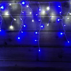 300 LED 7.5m Premier Christmas Outdoor 8 Function Icicle Lights Blue & White -Deals Christmas Decor Store 300 led 7 5m premier christmas outdoor 8 function icicle lights blue white5056589180799 03c MP