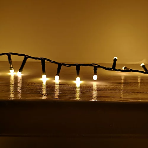 300 LED 7.7m Outdoor Soft Flicker Christmas String Lights In Warm White 4 300 LED 7.7m Outdoor Soft Flicker Christmas String Lights In Warm White - Image 4