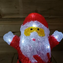 30cm Acrylic Christmas Standing Santa With 16 Ice White LEDs Indoor Or Outdoor -Deals Christmas Decor Store 30cm acrylic christmas standing santa with 16 ice white leds indoor or outdoor5056589181659 04c MP