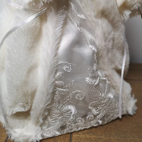 30cm Premier Christmas Tree Topper Angel Decoration Holding Dove In White 3 30cm Premier Christmas Tree Topper Angel Decoration Holding Dove In White - Image 3