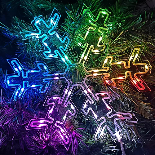 30cm RGB Multi Colour LED Indoor Festive Snowflake Light Indoor Christmas Light 1 30cm RGB Multi Colour LED Indoor Festive Snowflake Light Indoor Christmas Light