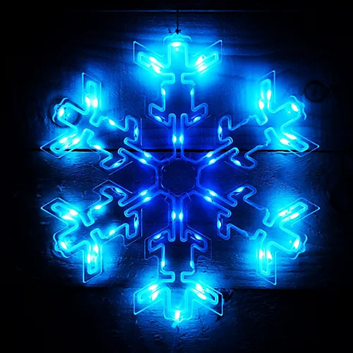 30cm RGB Multi Colour LED Indoor Festive Snowflake Light Indoor Christmas Light 4 30cm RGB Multi Colour LED Indoor Festive Snowflake Light Indoor Christmas Light - Image 4