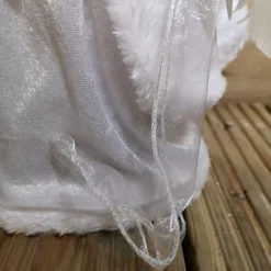 30cm White Velvet Angel Christmas Tree Topper With Feather Wings -Deals Christmas Decor Store 30cm white velvet angel christmas tree topper with feather wings5056589187484 04c MP