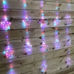 312 LED 1.3m X 1.2m Premier Christmas Star Curtain Lights In Static Rainbow & Twinkling Orange -Deals Christmas Decor Store 312 led 1 3m x 1 2m premier christmas star curtain lights in static rainbow twinkling orange5056589182281 03c MP