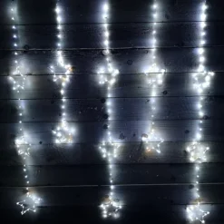 312 LED 1.3m X 1.2m Premier Static Star LED Curtain Christmas Lights Decoration In White