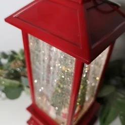 31cm Snowtime Dual Power LED Christmas Glitter Water Spinner Red Lantern Rotating Santa Scene -Deals Christmas Decor Store 31cm snowtime dual power led christmas glitter water spinner red lantern rotating santa scene5056589100285 03c MP