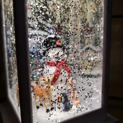 31cm Snowtime Dual Power LED Christmas Glitter Water Spinner White Lantern Snowman Scene -Deals Christmas Decor Store 31cm snowtime dual power led christmas glitter water spinner white lantern snowman scene5056589105662 03c MP