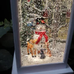 31cm Snowtime Dual Power LED Christmas Glitter Water Spinner White Lantern Snowman Scene -Deals Christmas Decor Store 31cm snowtime dual power led christmas glitter water spinner white lantern snowman scene5056589105662 04c MP