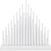 33 LED Plastic Pipe Tube Candle Tower Bridge Main Powered Warm White Window Holiday Festive Christmas Xmas Decoration White