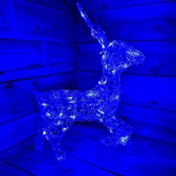 33cm Colour Changing LED Indoor Outdoor Acrylic Standing Reindeer Christmas Decoration -Deals Christmas Decor Store 33cm colour changing led indoor outdoor acrylic standing reindeer christmas decoration5056589184919 03c MP