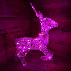 33cm Colour Changing LED Indoor Outdoor Acrylic Standing Reindeer Christmas Decoration -Deals Christmas Decor Store 33cm colour changing led indoor outdoor acrylic standing reindeer christmas decoration5056589184919 04c MP