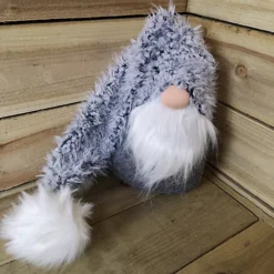33cm Festive Christmas Grey Gonk With Oversized Fur Pom Pom Hat -Deals Christmas Decor Store 33cm festive christmas grey gonk with oversized fur pom pom hat5056589190095 03c MP