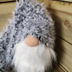 33cm Festive Christmas Grey Gonk With Oversized Fur Pom Pom Hat -Deals Christmas Decor Store 33cm festive christmas grey gonk with oversized fur pom pom hat5056589190095 04c MP