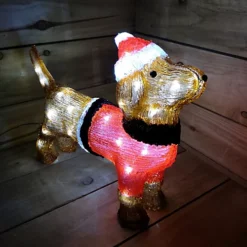 36cm Indoor Outdoor Acrylic Dachshund Christmas Decoration With 48 Ice White LEDs -Deals Christmas Decor Store 36cm indoor outdoor acrylic dachshund christmas decoration with 48 ice white leds5029936936912 04c MP