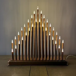 36cm Premier Christmas Candlebridge With 33 LEDs In Rose Gold Mains Operated -Deals Christmas Decor Store 36cm premier christmas candlebridge with 33 leds in rose gold mains operated5056589180843 04c MP