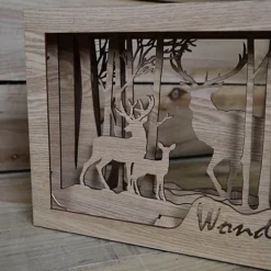 37cm Wooden Christmas Wonderland Reindeer Scene Lit With 40 Warm White LED's -Deals Christmas Decor Store 37cm wooden christmas wonderland reindeer scene lit with 40 warm white led s5056589187941 04c MP