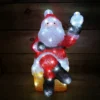 39cm Festive Acrylic Lit Sitting Santa Bird Outdoor Christmas Decoration 40 LED
