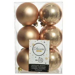 4 X 12 Butterscotch Gold Christmas Baubles 6cm Shatterproof Tree Ornaments Shiny Mat -Deals Christmas Decor Store 4 x 12 butterscotch gold christmas baubles 6cm shatterproof tree ornaments shiny mat5060950103966 04c MP