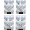 4 X 12 White Iridescent Christmas Baubles Shatterproof Luxury Tree Decor 6cm Iris