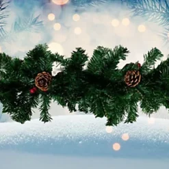4 X Artificial Christmas Garland Red Berry & Pine Cones Green Garland 2.7M -Deals Christmas Decor Store 4 x artificial christmas garland red berry pine cones green garland 2 7m5060950105052 03c MP