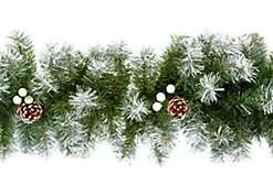 4 X Artificial Christmas Garland Snow Tipped White Berry And Pine Cone Green Garland 2.7M -Deals Christmas Decor Store 4 x artificial christmas garland snow tipped white berry and pine cone green garland 2 7m5060950104994 03c MP