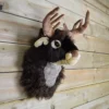 40cm (16 Inch) Singing Plush Taxidermy Reindeer Head Christmas Wall Decoration