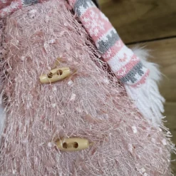 40cm Battery Warm White Light Up Sitting Christmas Reindeer With Pink Hat -Deals Christmas Decor Store 40cm battery warm white light up sitting christmas reindeer with pink hat5060907223211 04c MP