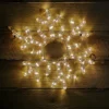 40cm Indoor Outdoor LED Snowflake Rope Light Christmas Decoration In Warm White