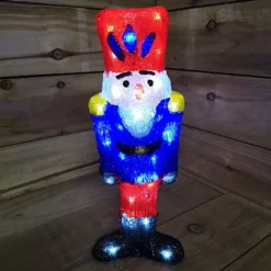 40cm LED Acrylic Christmas Nutcracker Decoration In Blue -Deals Christmas Decor Store 40cm led acrylic christmas nutcracker decoration in blue5056589185022 03c MP