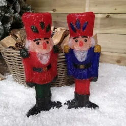 40cm LED Acrylic Christmas Nutcracker Decoration In Blue -Deals Christmas Decor Store 40cm led acrylic christmas nutcracker decoration in blue5056589185022 04c MP