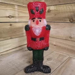 40cm LED Acrylic Christmas Nutcracker Decoration In Red -Deals Christmas Decor Store 40cm led acrylic christmas nutcracker decoration in red5056589185015 04c MP