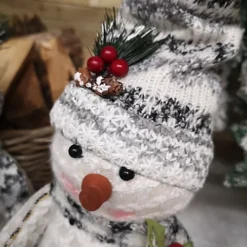 40cm Plush Christmas Decoration Standing Snowman Holding Sledge -Deals Christmas Decor Store 40cm plush christmas decoration standing snowman holding sledge5060559853569 02c MP