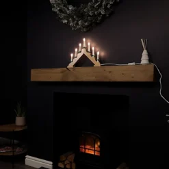 40cm Premier Christmas Candlebridge With 7 Clear Bulb V Shaped In Light Wood Mains Powered 5 40cm Premier Christmas Candlebridge With 7 Clear Bulb V Shaped In Light Wood Mains Powered -Deals Christmas Decor Store 40cm premier christmas candlebridge with 7 clear bulb v shaped in light wood mains powered5056589188313 03c MP