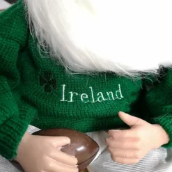 40cm Sitting Ireland Rugby Santa Claus Father Christmas Decoration In Green -Deals Christmas Decor Store 40cm sitting ireland rugby santa claus father christmas decoration in green5056589187330 03c MP