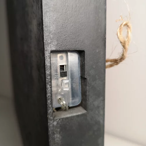 40cm Wooden Slate Effect Lit We Wish You A Merry Christmas Wall Box Art With Warm White LEDs 4 40cm Wooden Slate Effect Lit We Wish You A Merry Christmas Wall Box Art With Warm White LEDs - Image 4