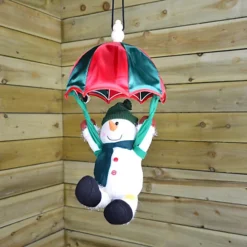 45cm Premier Animated & Musical Parachuting Christmas Character - Snowman -Deals Christmas Decor Store 45cm premier animated musical parachuting christmas character snowman5060559850308 02c MP