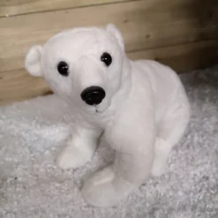 45cm Premier Sitting Plush Polar Bear Winter Snow Animal Christmas Decoration
