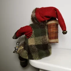 45cm Sitting Santa Claus Father Christmas Figurine With Lantern & Basket -Deals Christmas Decor Store 45cm sitting santa claus father christmas figurine with lantern basket5056589187354 04c MP