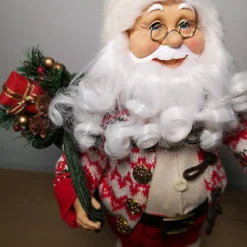 45cm Standing Father Christmas Santa Claus Figurine Carrying Sack In Red -Deals Christmas Decor Store 45cm standing father christmas santa claus figurine carrying sack in red5056589187309 02c MP