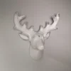46cm Snow Flocked Wall Hanging Reindeer Head Christmas Decoration