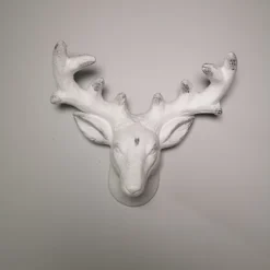 46cm Snow Flocked Wall Hanging Reindeer Head Christmas Decoration -Deals Christmas Decor Store 46cm snow flocked wall hanging reindeer head christmas decoration5056589188344 03c MP