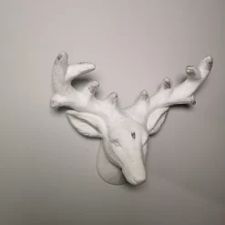 46cm Snow Flocked Wall Hanging Reindeer Head Christmas Decoration -Deals Christmas Decor Store 46cm snow flocked wall hanging reindeer head christmas decoration5056589188344 04c MP