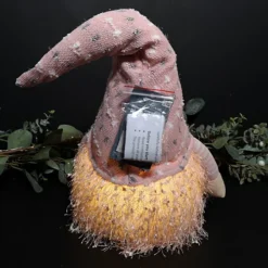 47cm Battery Operated LED Plush Pale Pink Sitting Gonk Christmas Decoration -Deals Christmas Decor Store 47cm battery operated led plush pale pink sitting gonk christmas decoration5056589194192 02c MP